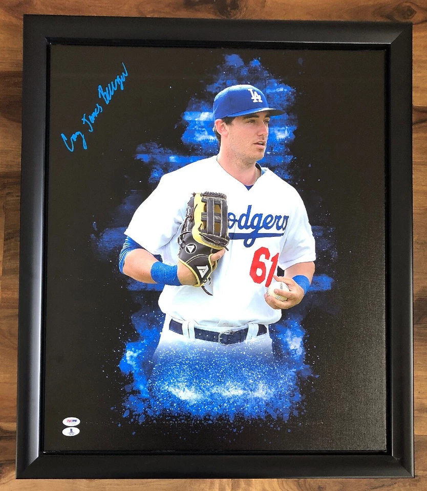 Cody James Bellinger Autographed Signed Framed 16x20 Canvas Dodgers PSA/DNA COA - Image 2 of 4