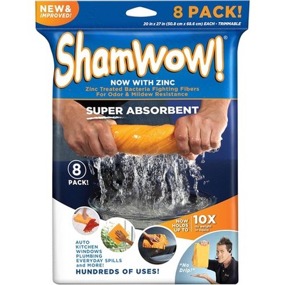 Original Shamwow - Super Absorbent Multi-Purpose Cleaning Shammy Chamois Towe...