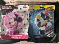 Disney Junior Mickey  Minnie Mouse LED Wall Plug Night Light. NEW