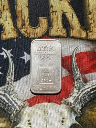 Engelhard Maple Leaf .999 Silver Bar 1oz Vintage