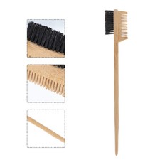 1Pcs Multifunctional Eyebrow Comb Brush Reusable Bamboo Brow Styling Tool