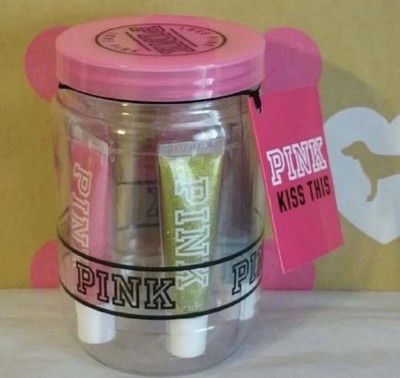 VICTORIA S SECRET VS PINK RARE/HTF COLLECTABLE LIP GLOSS SET OF 4. NWTS