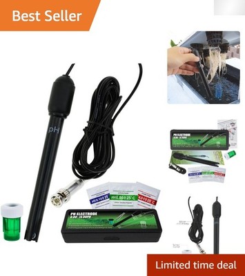 Economical Long pH Electrode with 300cm Cable & Safety Cap for Accurate Testing