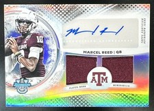 Marcel Reed 2025 Bowman Best University Football Prospect Dual Patch Auto