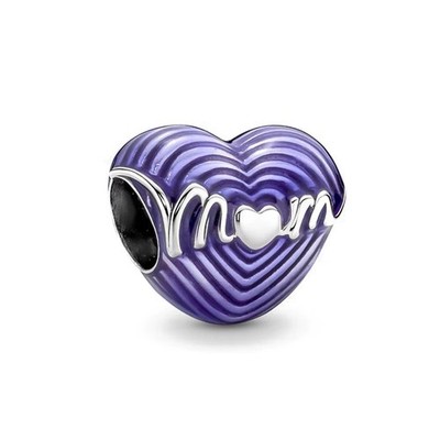 Mama Mama Mom Charm Sterling Silber 925 Mumie Emaille Charms Bead Liebe Mutter
