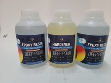 CRAFT RESIN 51 Oz Crystal Clear Deep Pour Epoxy Resin Kit - Food Safe UV Res...