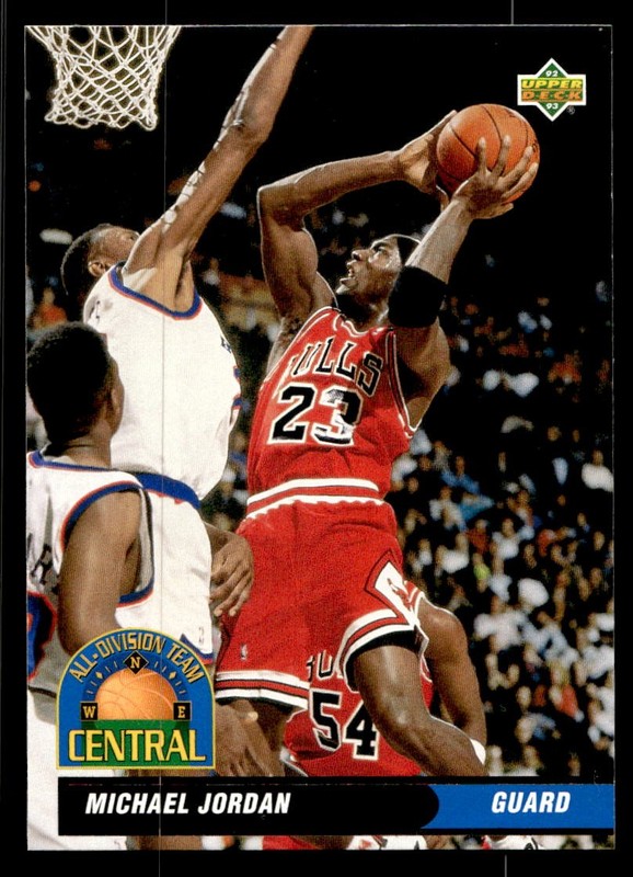 1992-93 Upper Deck #AD9 Michael Jordan Chicago Bulls All-Division Team MINT