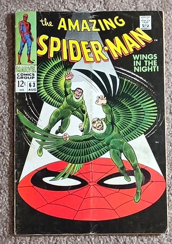 Amazing Spider-Man #63 Vulture App Stan Lee John Romita Marvel Comics 1968 - VG-