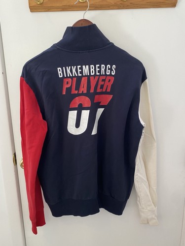 Dirk Bikkembergs, Vintage Dirk Bikkembergs Soccer Track Jacket Full Zip Sweatshirt Colorblock Men'