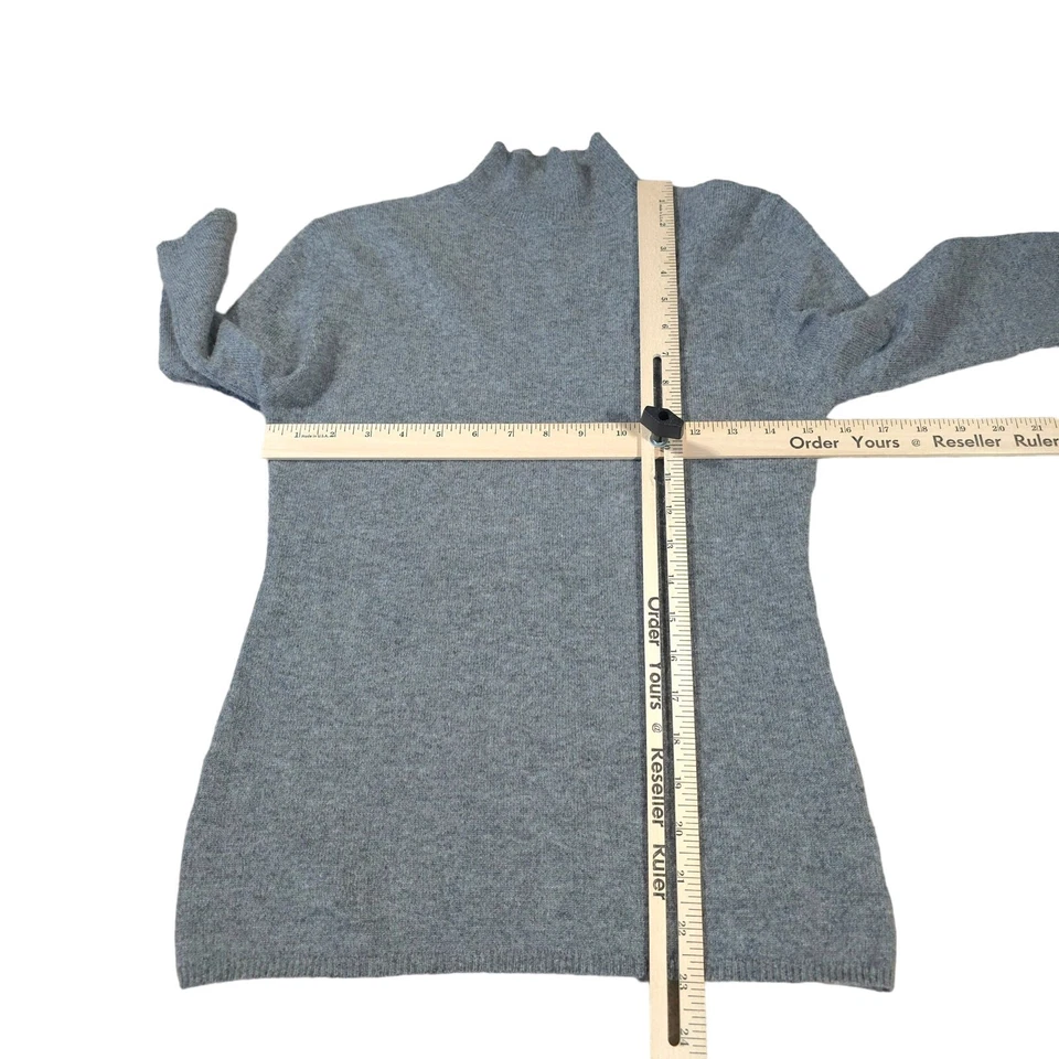 Suéter Vintage Bebe Moda 100% Cachemira Manga Corta Cuello Alto Mujer Talla M Foto 4 de 4