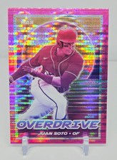 2021 Panini Chronicles Juan Soto Overdrive Pink Pulsar Card No 13