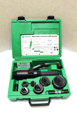 GREENLEE 7906/7806 SB Quick Draw  Hydraulic Knockout Set  (100% TESTED)