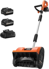 Snow Shovel Cordless, 20V | 12 Inch Electric Snow Blower with 2 X 4.0Ah Replacea