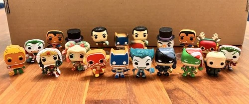 Funko Pop Lot Of 20 Mini Figures , Loose, Superman, Batman, Christmas, Joker