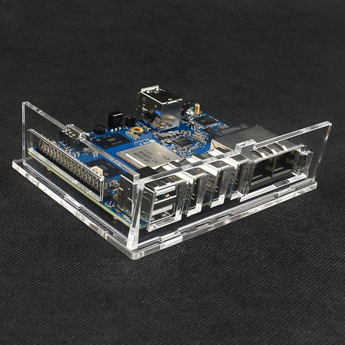 Acrylic Transparent Enclosure Case House With Cooling Fan For Orange Pi 5 Plus m - Afbeelding 9 van 14