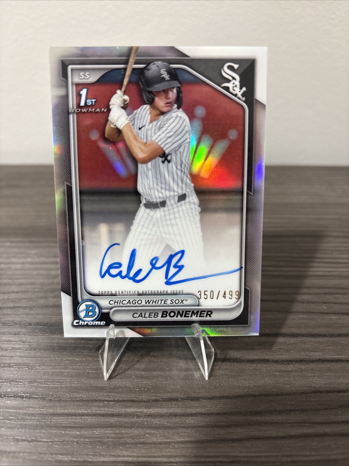 2024 Bowman Draft Chrome- CALEB BONEMER 1st Refractor Auto #CPA-CBO (CHW) /499