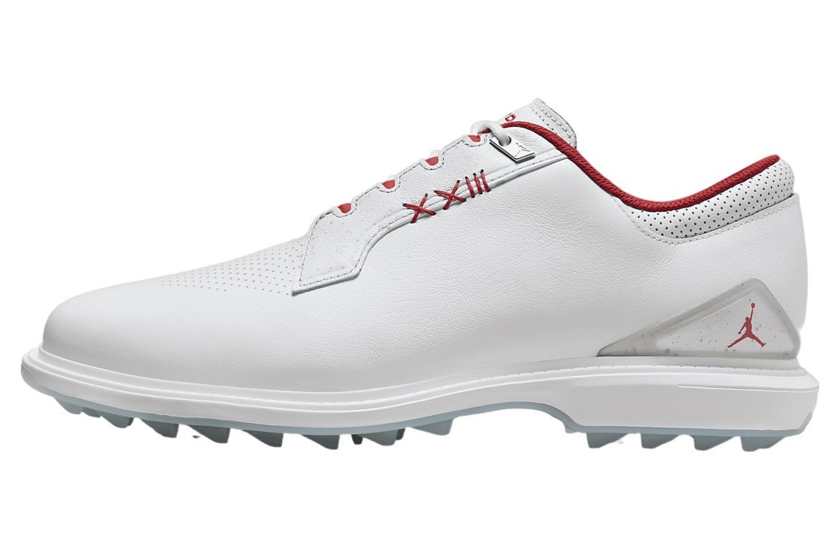 NEW Nike Air Jordan ADG 5 Golf Shoes FQ7874-101 Size 10.5 White Red Jordan ADG 5 Golf Shoes WHITE/FIRE RED-METALLIC SILVER-BLUE main image 2