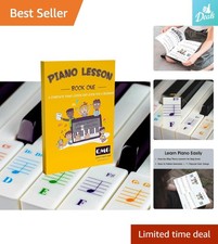 Easy Install Piano Stickers with Fun Lesson Book for Kids - Start Playing Now 