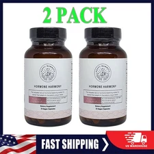 2 PACK Happy Mammoth Hormone Harmony Natural Hormonal Support for Women 72 Caps