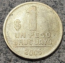 URUGUAY 🇺🇾 ONE (1) PESO URUGUAYO 2005