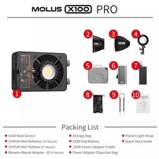 Zhiyun Molus X100 Pro 100W Bi-Color LED-Video...