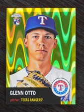 2022 Topps Chrome Platinum Anniversary Glenn Otto Yellow RayWave /250
