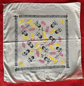 レア ヴィンテージ 1980年代 The Beatles スカーフ 非売品 Beatles