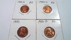 1950-D, 1950-S, 1959-D,1951 & 1951-D * BU  Pennies *