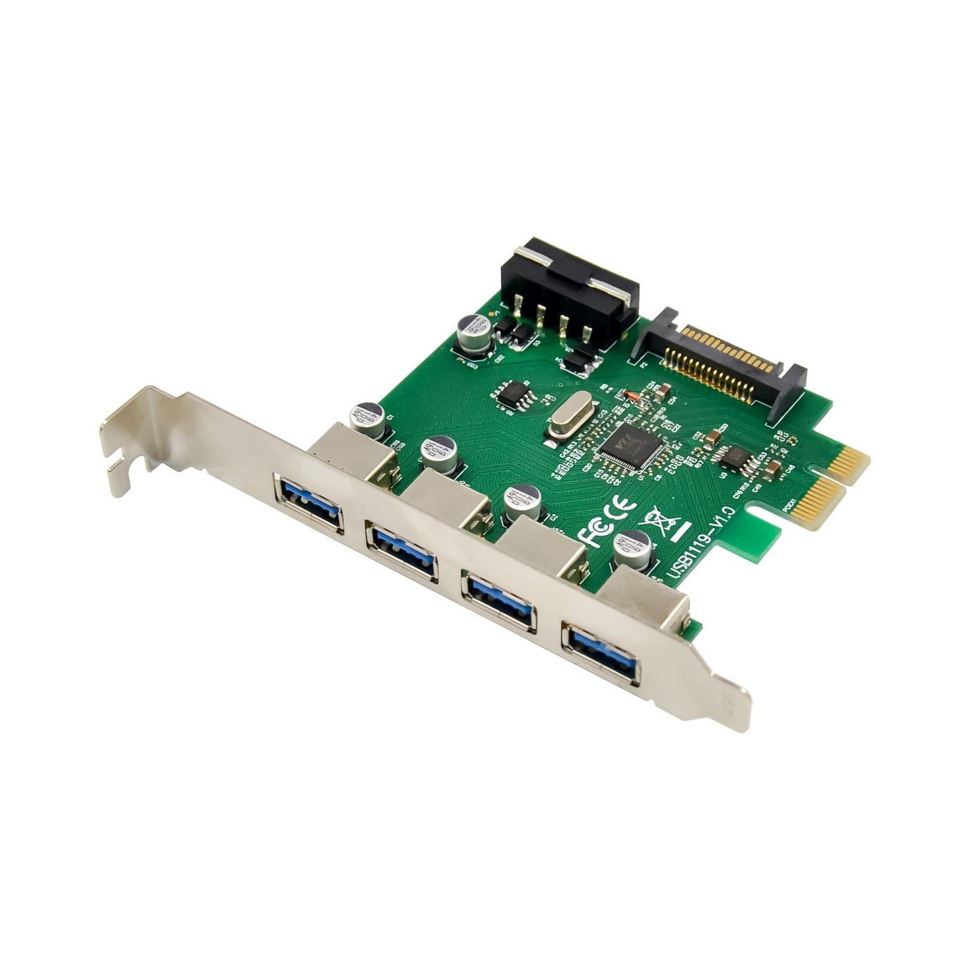 MicroConnect MC-USB3.0-F3B1 4 port USB 3.0 PCIe card