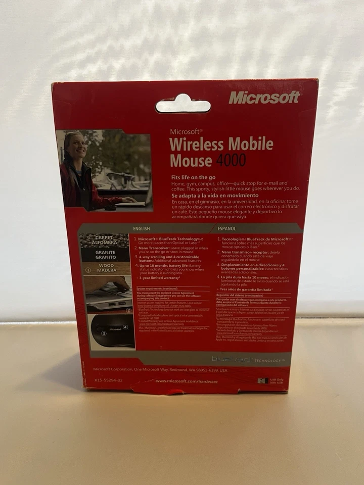 Microsoft Wireless Mobile Mouse 4000 - Image 2 of 4