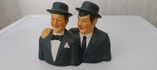 Laurel and Hardy Vintage Bust Ornament Figurine Collectible Statue Figure