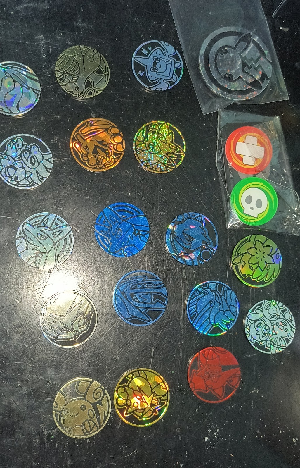 Pokémon Game Coin Token Chip variety bundle of 21 Different
