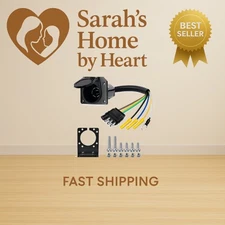 4-Way Flat to 7-Way Round RV Blade Adapter Plug 4 Pin to 7 Pin Vehicle Side T...