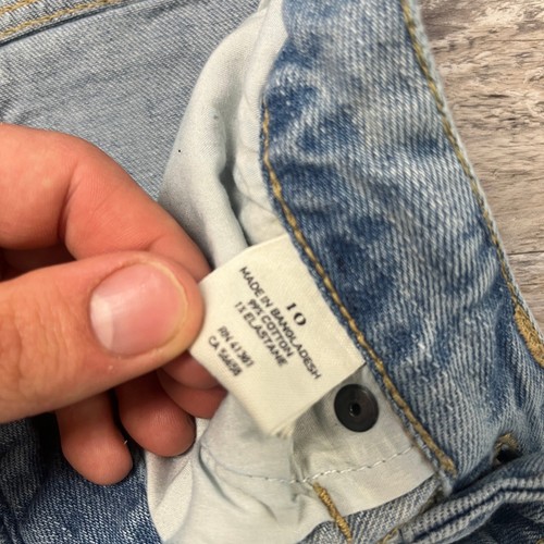 Vintage Ralph Lauren Light Wash Womens 10 Paint Splattered Bowery Skinny Jeans - Picture 9 of 14