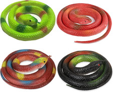 Rubber Snakes to Keep Birds Away - Realistic Fake Rubber Snakes for Garden Props