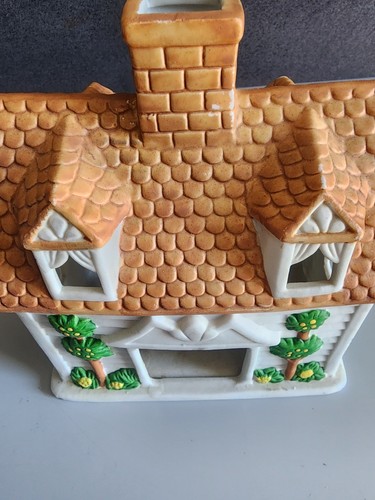 Partylite Cape Dorsch Teelichthaus Darling Little House gelb Blumen Vintage - Bild 7 von 7