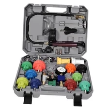 25PCS Coolant Pressure Tester & Vacuum Refill Kit,Radiator Pump Pressure 
