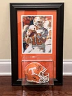 Peyton Manning Tennessee Autographed Framed Mini Helmet Display W/ Beckett COA