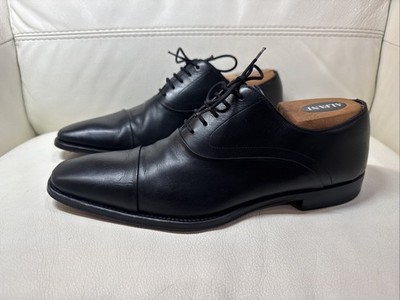 Magnanni Federico Cap Toe Oxford Dress Shoes Black Leather Mens Size 9.5 D Federico Men main image 3