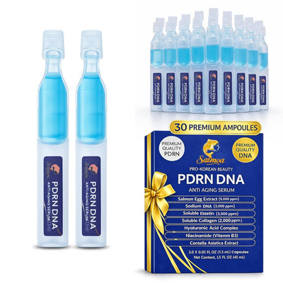 Salmon DNA Peptide, 99% PDRN Korean Skincare Anti-Aging Serum with Salmon Egg, C