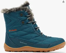 Columbia Women's Minx Shorty III Night Wave/Cedar Winter Boots Size 8 WIDE
