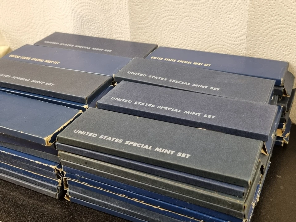 Lote de (79) juegos de prueba 1966 conjunto de prueba especial de Estados Unidos como nuevo SMS en embalaje OGP Foto 4 de 4