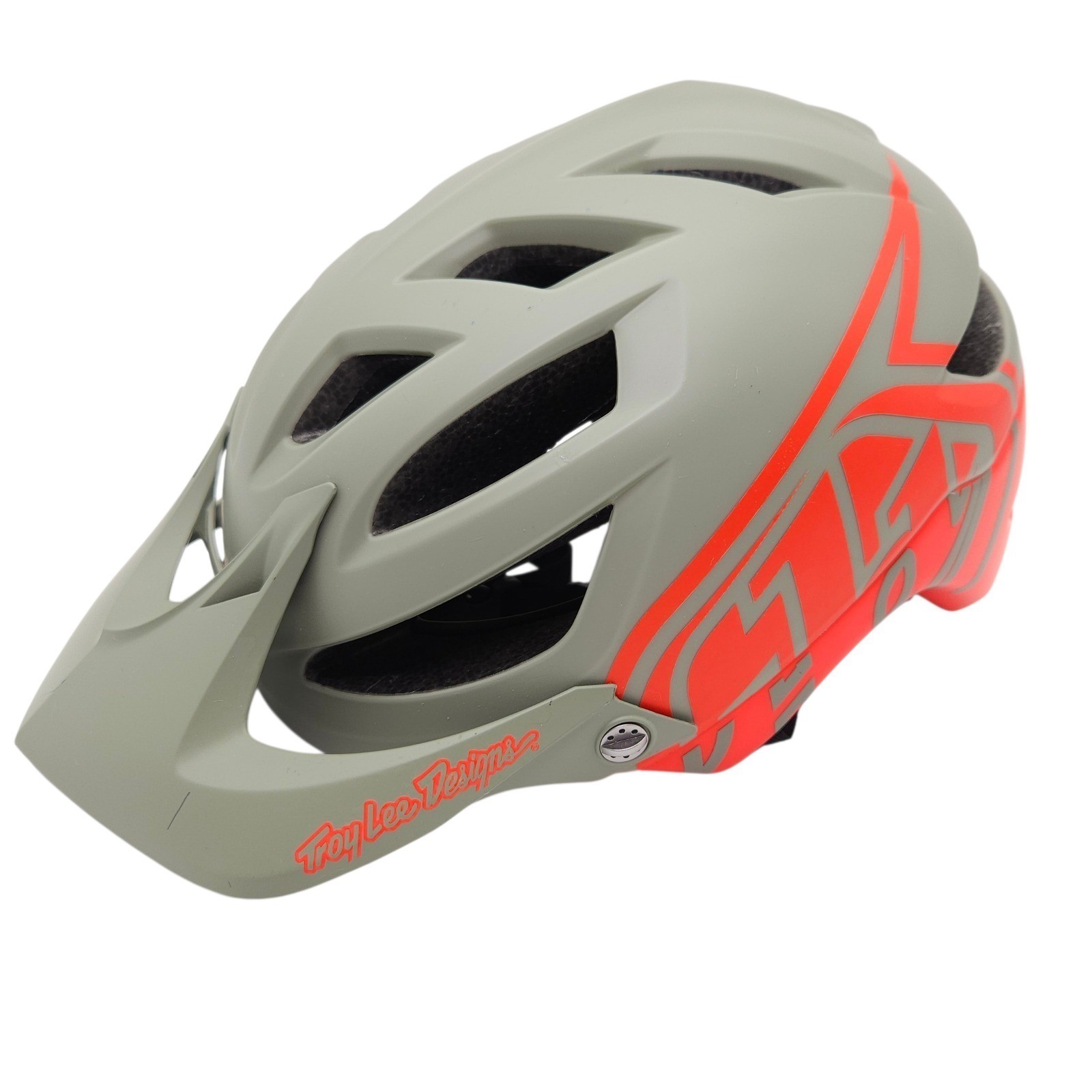 Helmet Gray Orange Medium Large