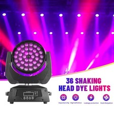 360W RGBW 36x10W LED Wash Zoom Moving Head Light DMX DJ Stage Beam Lighting Bar