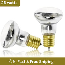 25Watts 2 Pack Lava Lamp Bulb Reflector Bulbs for Bedroom and Silver- R39 E17