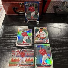 Huge Bowman Miguel Bleis Lot RC Blue /150 Refractor /499 1st Bowman Mojo Lunar