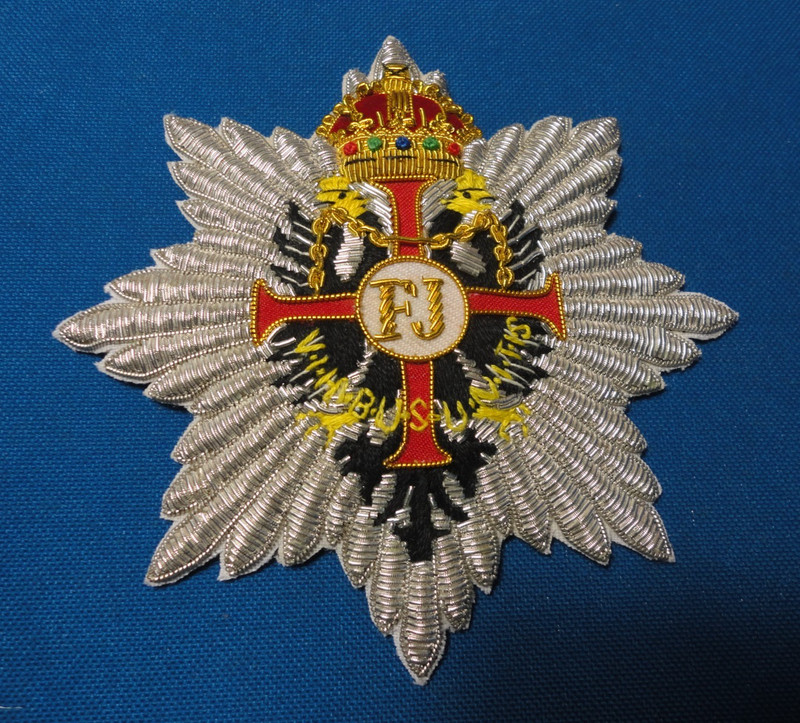 Star Order Of Franz Joseph Emperor Of Austria Patch Reproduction
