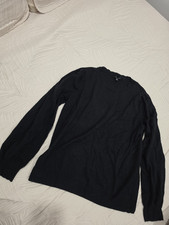 Talbots Navy Solid Knit Pullover Sweater Crew Neck Long Sleeve Size L