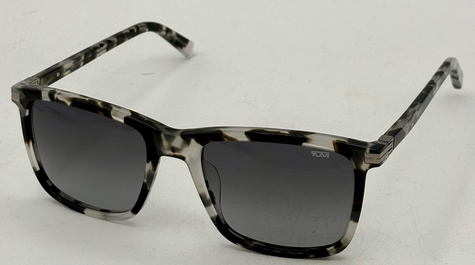 Tumi Mens Rectangle Multi Black Grey Mens Plastic Sunglass Smoke Lens STU 006 image 7
