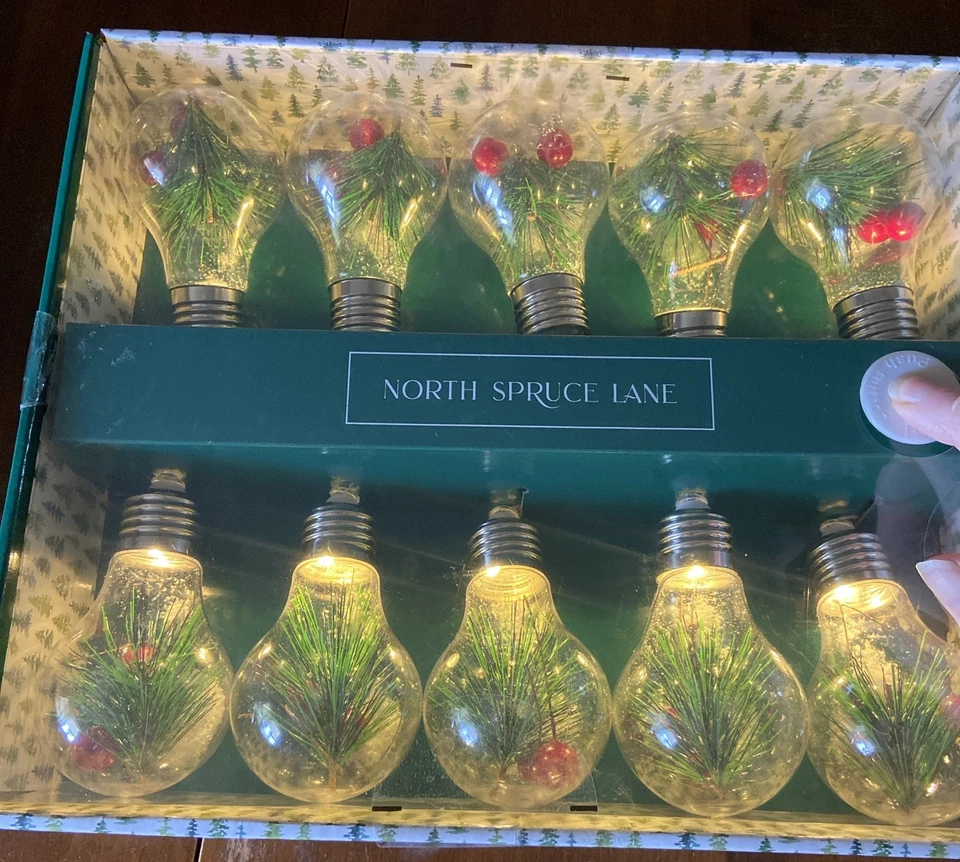 North Spruce Lane Strung Lights Holiday LED String Lights - Image 2 of 4